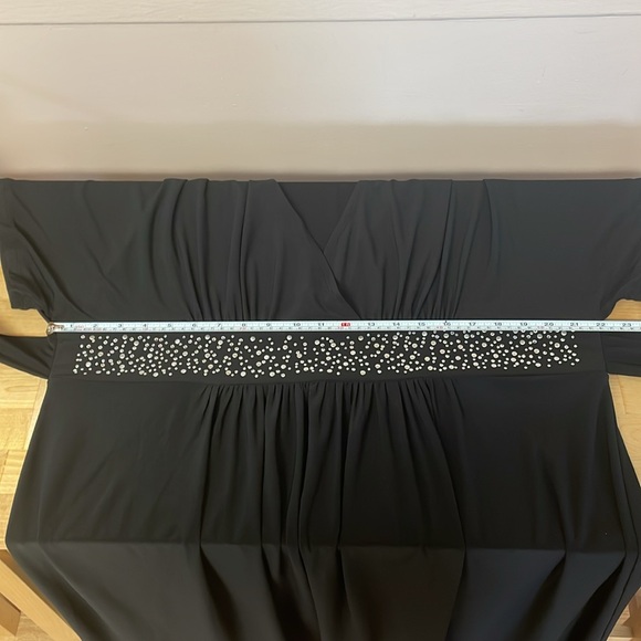 Bisou Bisou black cross front plus size dress NWT women’s size 22 - Picture 10 of 11